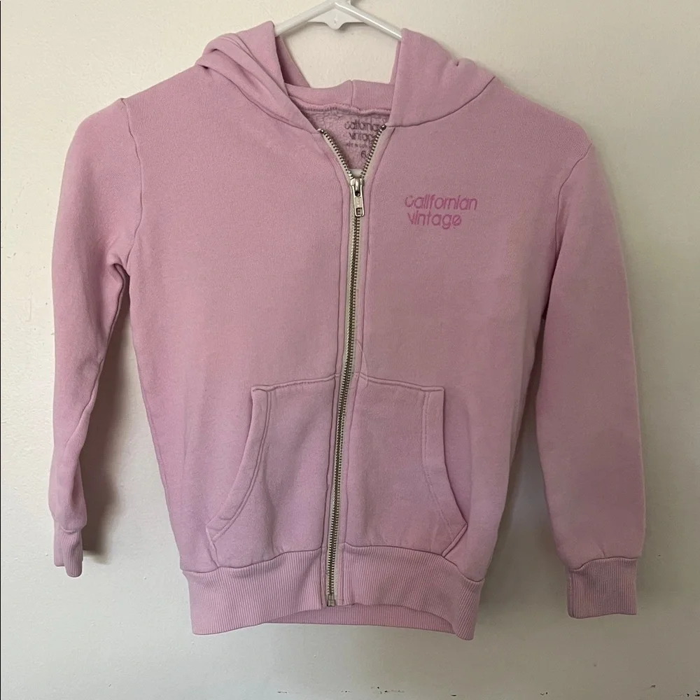 californian vintage, MADE IN LOS ANGELES full zip hoodie size 6